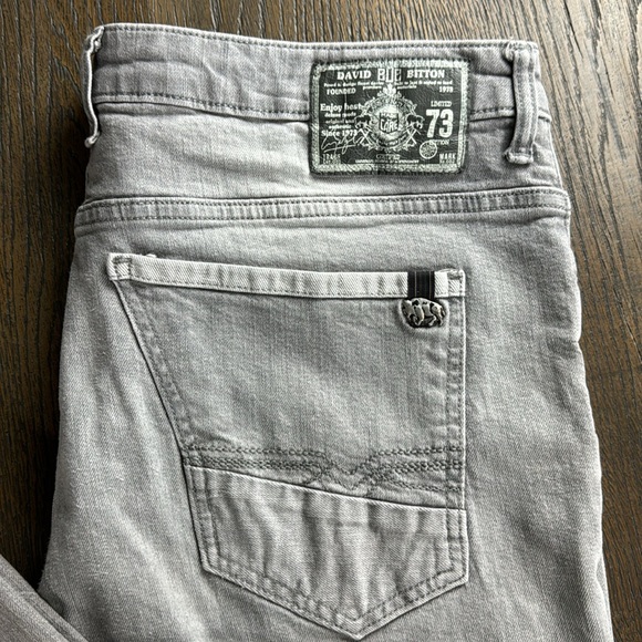 BUFFALO (DAVID BITTON)™️ 'KING-X SLIM BOOT STRETCH' Men's Size 40x32 Gray Jeans - Picture 1 of 10